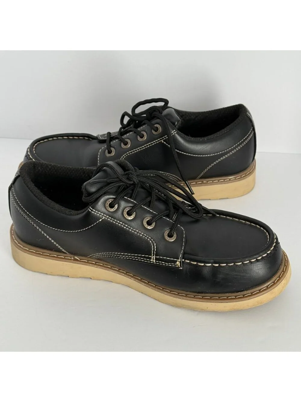 Lugz Men’s Black Roamer Lo Oxford Boots Size 9.5